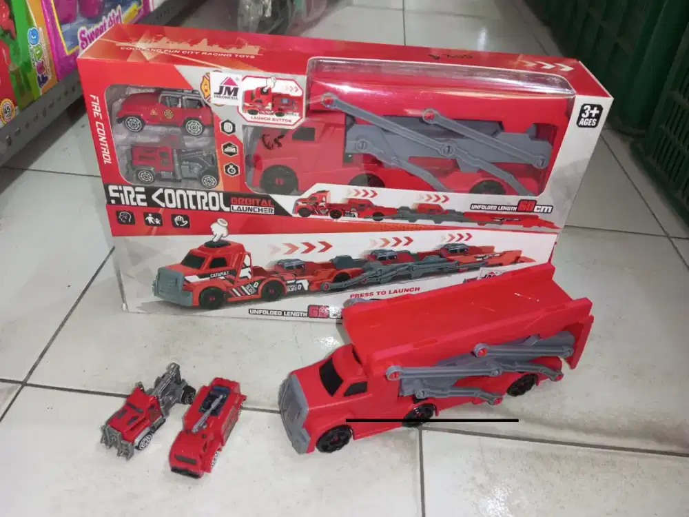 Mainan Anak Truk Towing kontainer