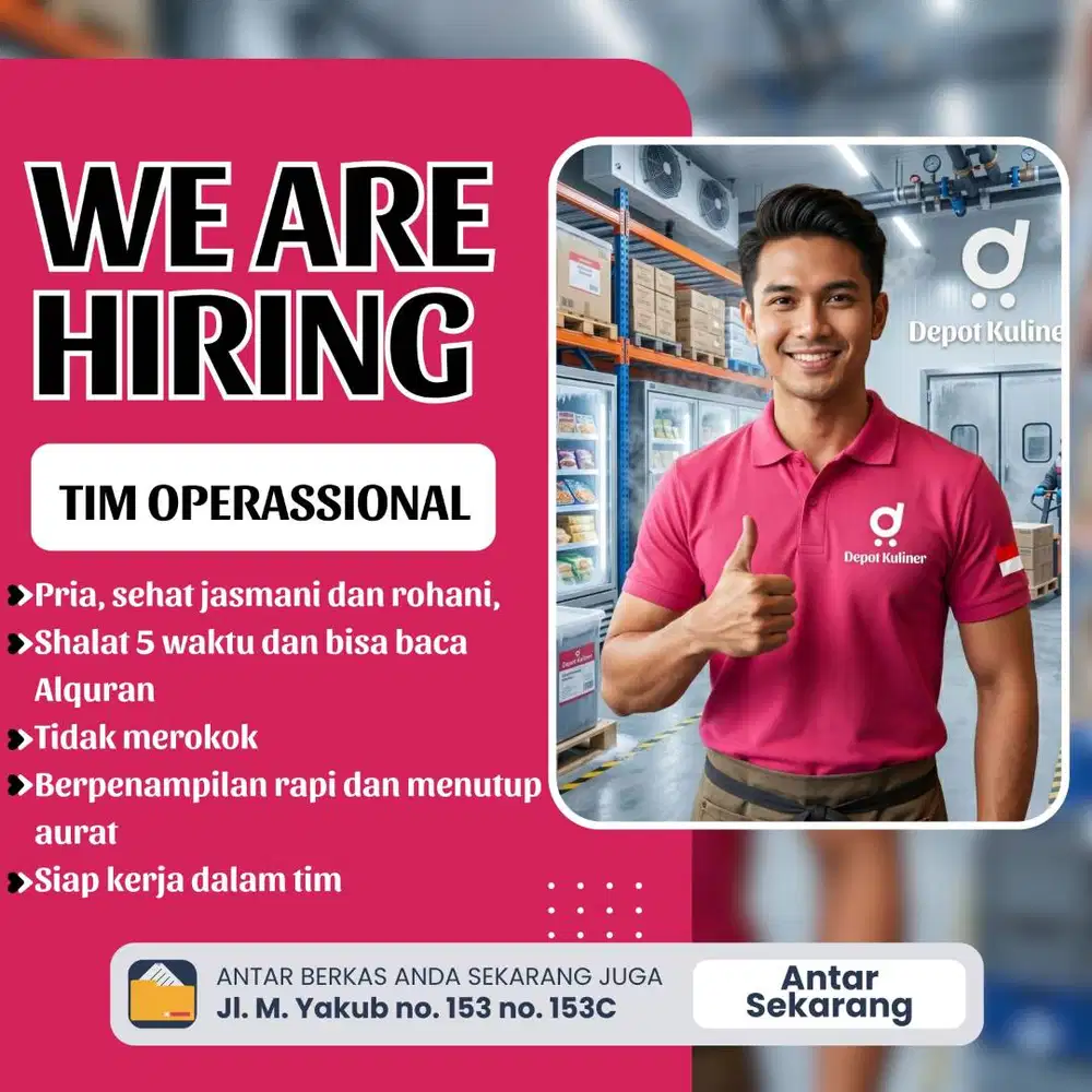DIBUTUHKAN SEGERA TIM OPERASIONAL