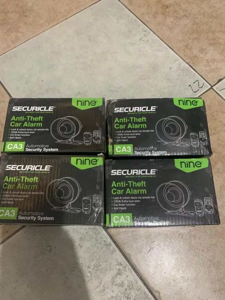 Alarm mobil NINE CA3 ori BARU sisa stok toko