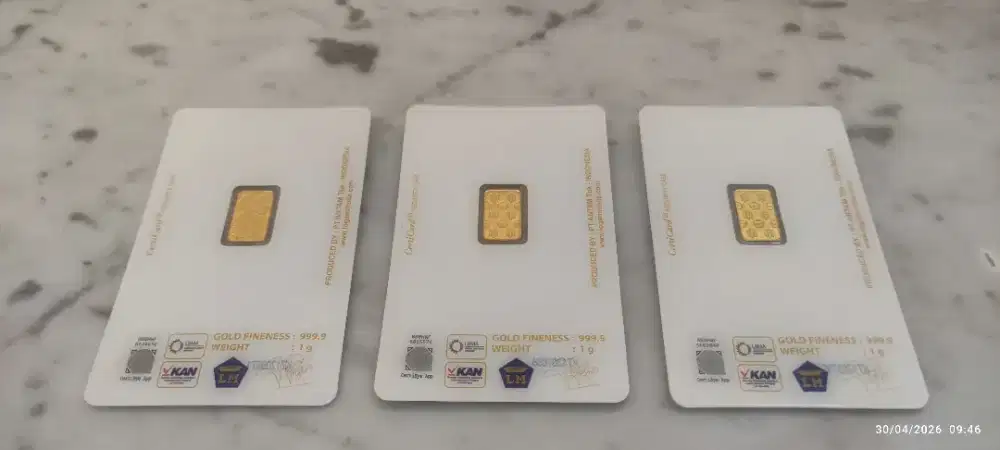 Jual Emas ANTAM CertiCard 1 gram (Koleksi Pribadi)