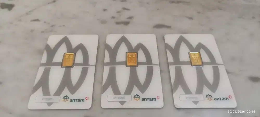 Jual Emas ANTAM CertiCard 1 gram (Koleksi Pribadi)