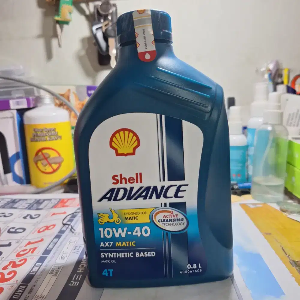 Oli Motor Shell Advance AX7 Matic 10W-40 0.8L