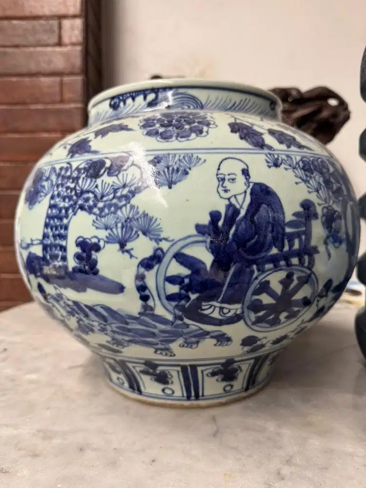 Keramik China Kuno Dinasty Priuk Priok Guci Vas Biru Putih Part 1