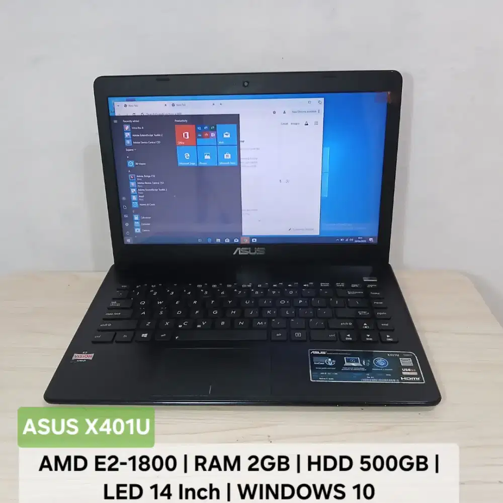 Asus x401u AMD E2 MULUS SIAP PAKE