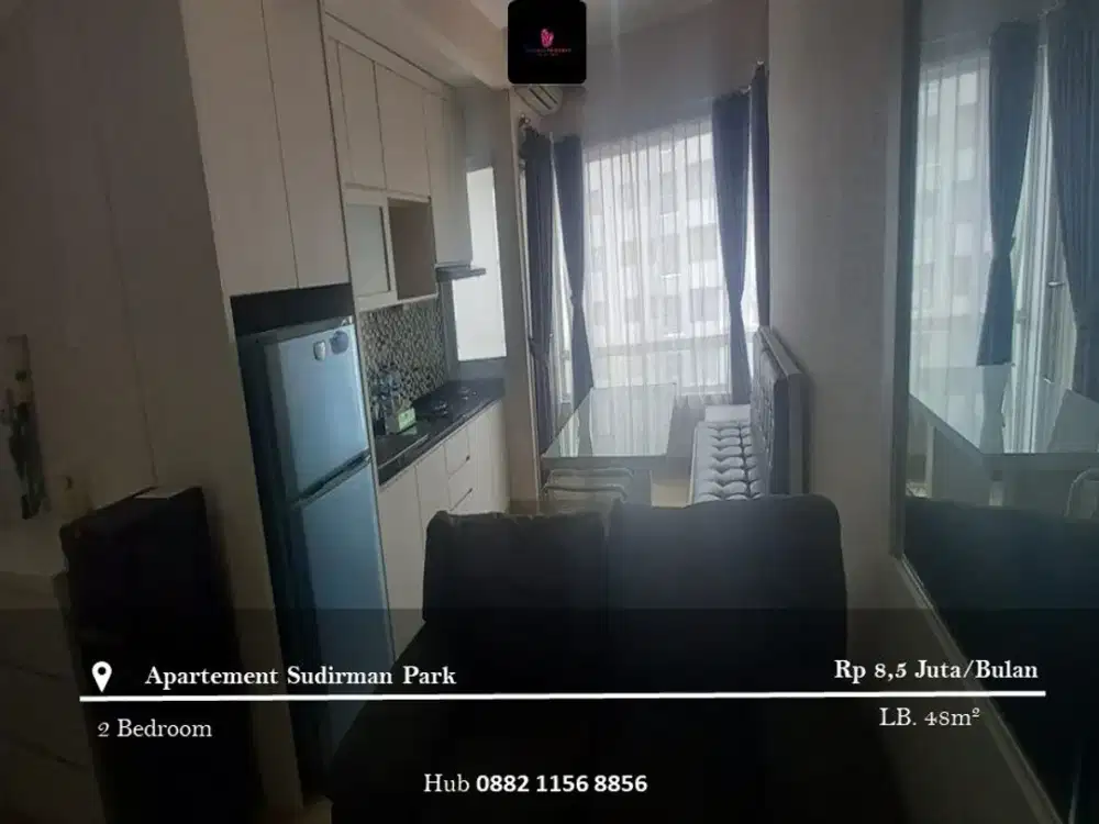 Disewakan Apartement Sudirman Park 2BR Low Floor Fully Furnished