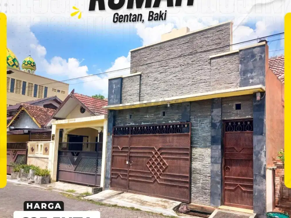 Rumah Kokoh Full Bangunan di Gentan Baki, Lokasi Strategis di Pusat Hunian Premium