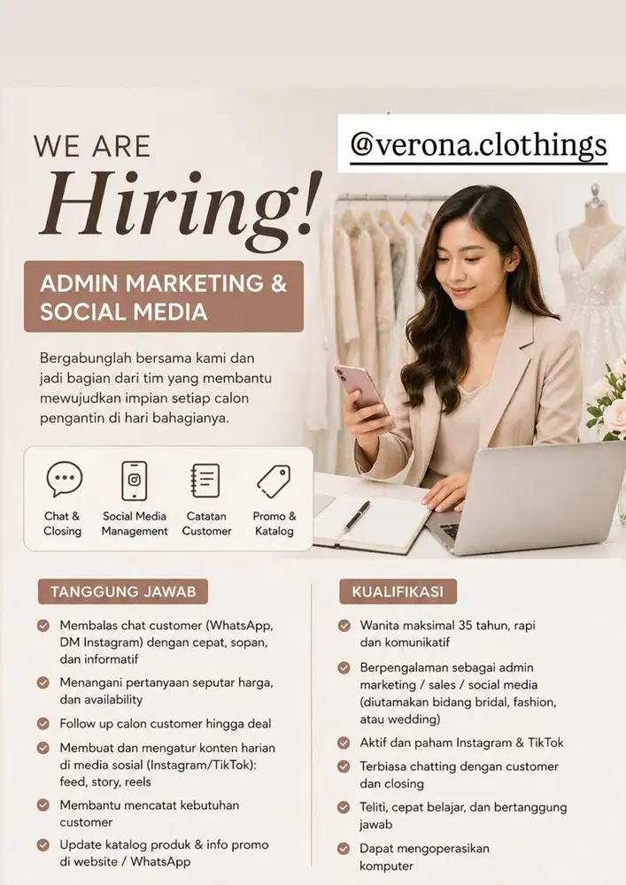 Admin Marketing & Social Media