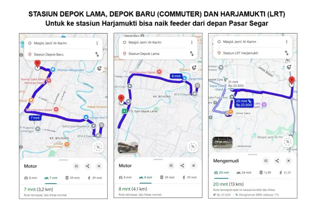 Disewakan/kontrakan lokasi komp.Adhi Karya (belakang Ps.Segar) Depok