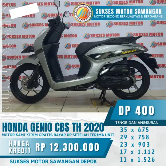 600 RB,AN ANGSURAN RINGAN HONDA GENIO CBS TH 2020 (SUKSES MOTOR)