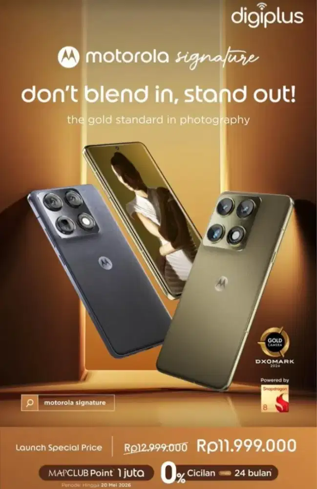 Kredit hp motorola signature gratis 2xcicilan