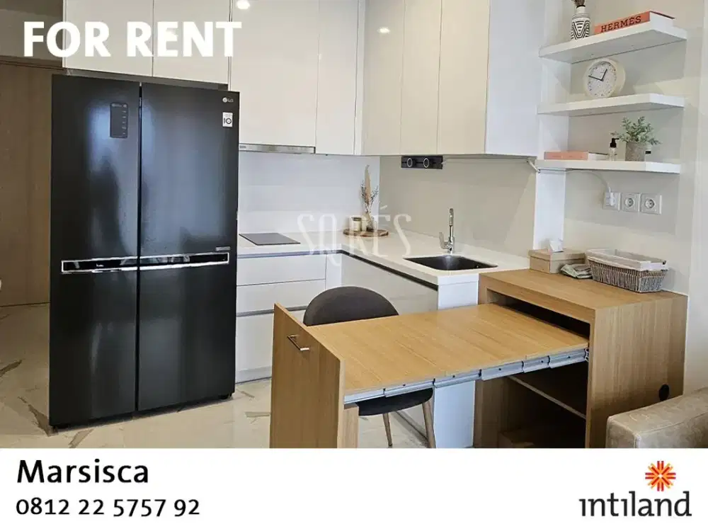 For RENT SQ Res Apartment - Fully Furnished - 1BR + Study - BRAND NEW