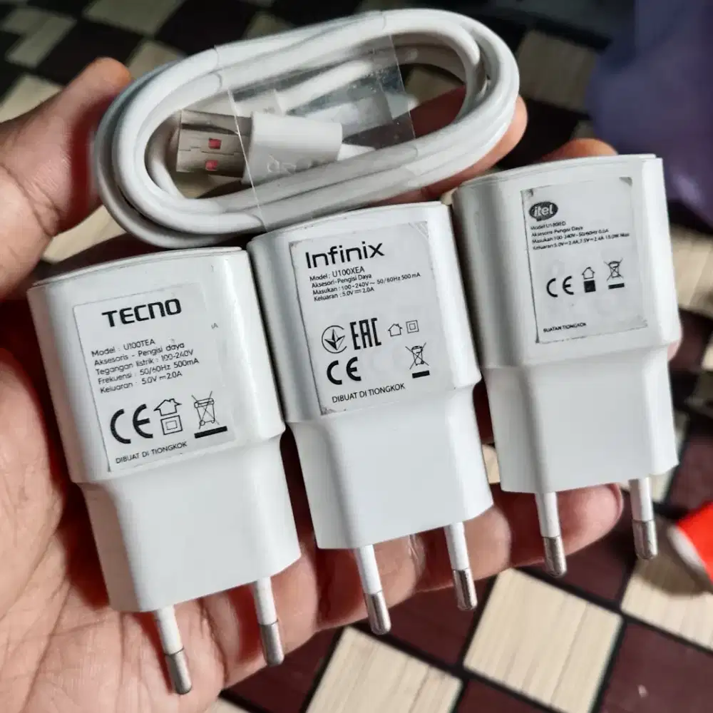 CHARGER ORIGINAL INFINIX,ITEL DAN TECNO 10 WATT