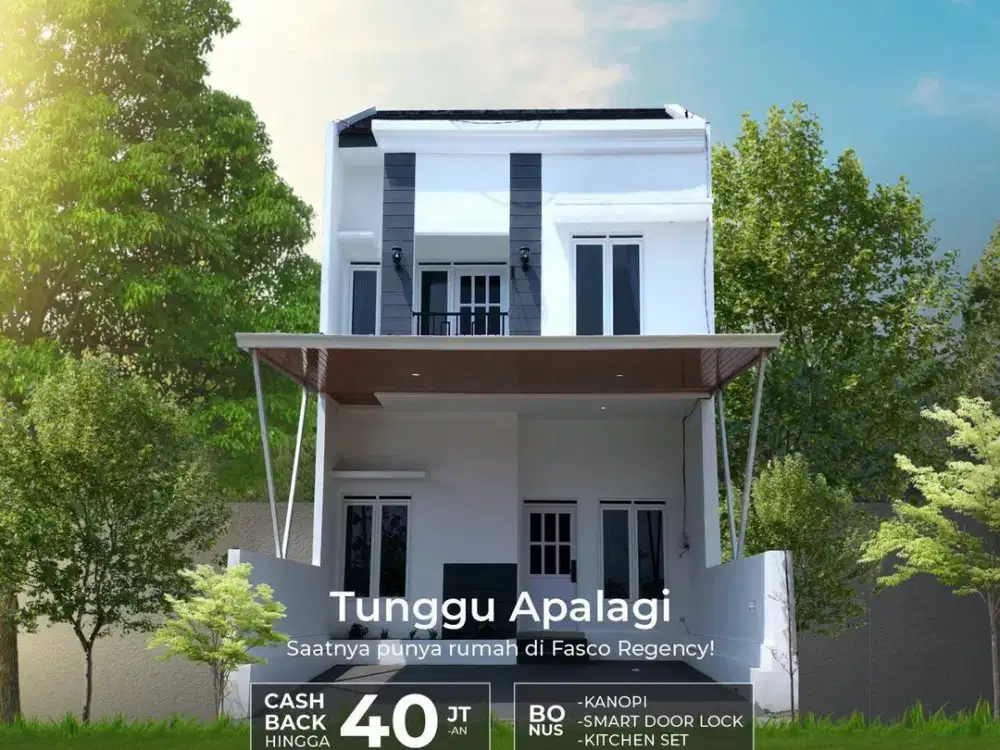 RUMAH MODERN FREE KANOPI DEKAT BANDARA ABD SALEH