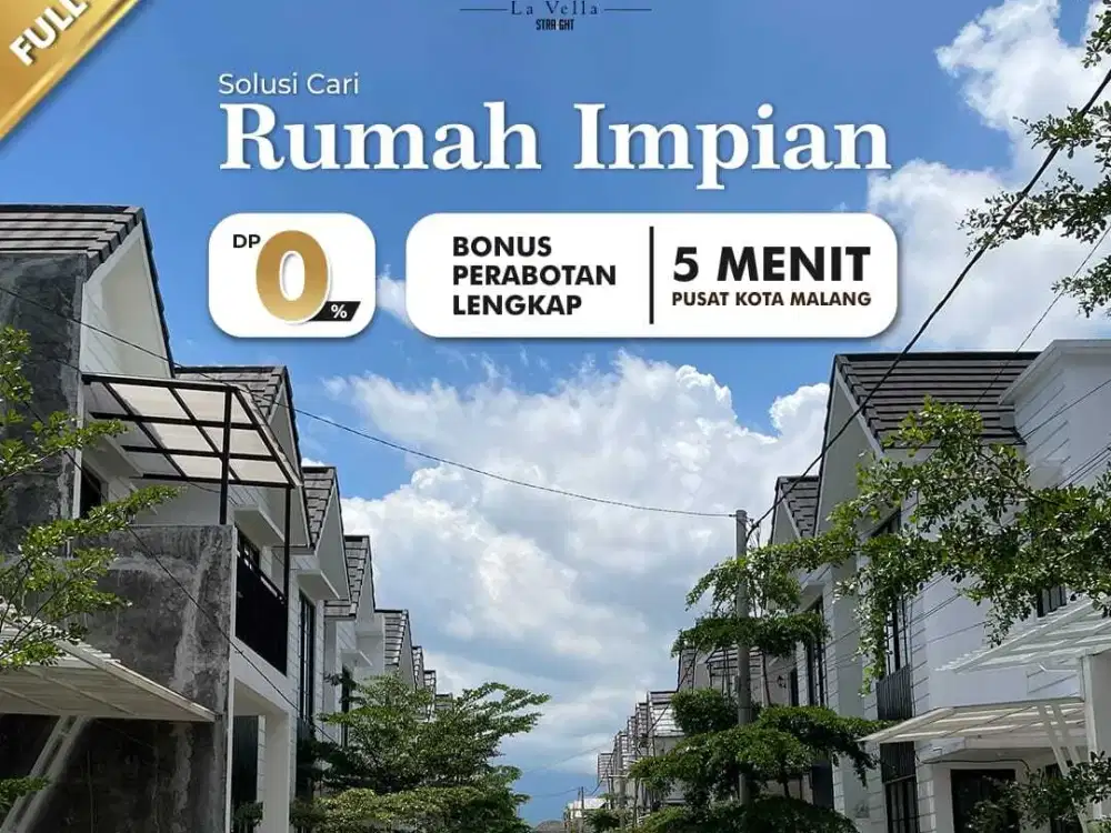RUMAH CLUSTER 2 LANTAI LOKASI DI SUKUN