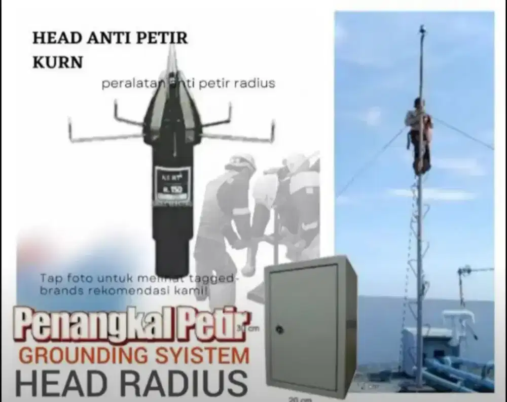 Ahli jasa pasang anti penangkal petir dan grounding mesin