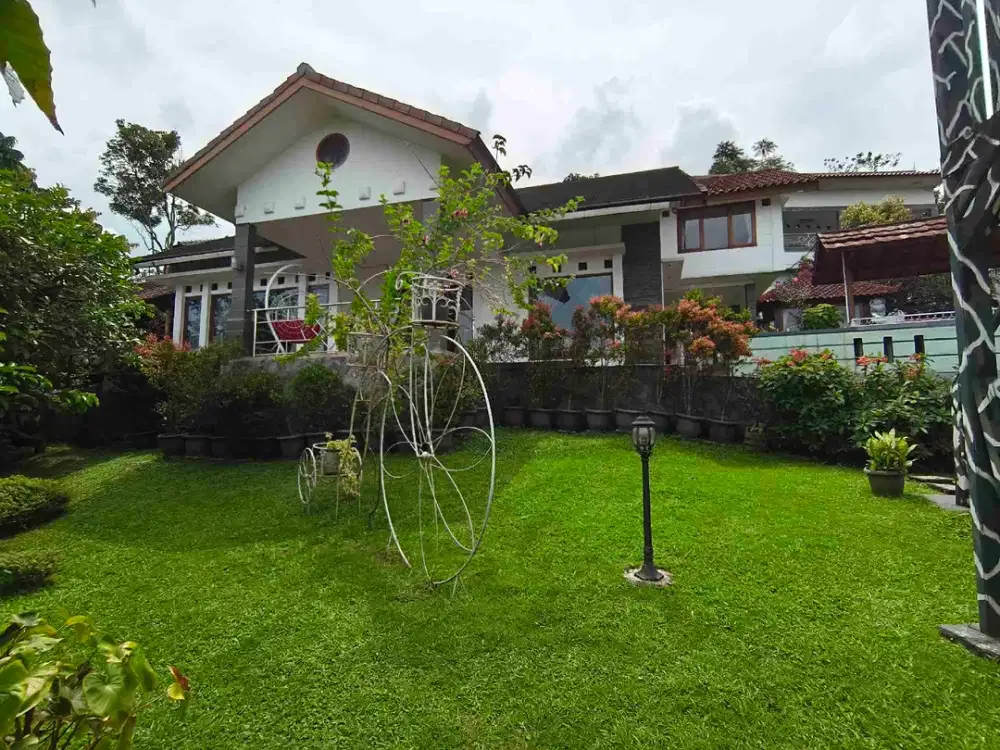 Dijual hitung tanah villa aktif full furnish disindanglaya