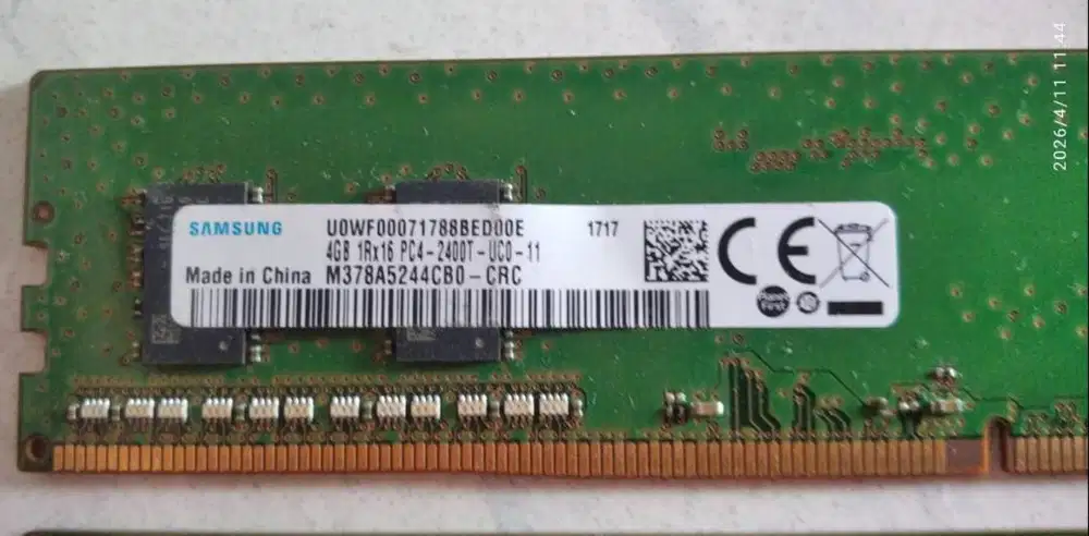 Ram Desktop Samsung DDR4 4GB PC-2400T Copotan Built up Kediri