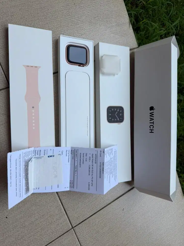 Apple watch se gen 1 ibox fullset gold 44mm rare