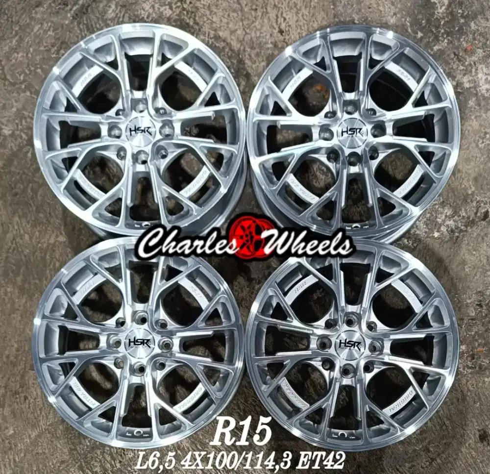 JUAL VELG HSR FITRA ERI R15 4X100 4X114,3 AVANZA JAZZ BRIO MULUS DLL