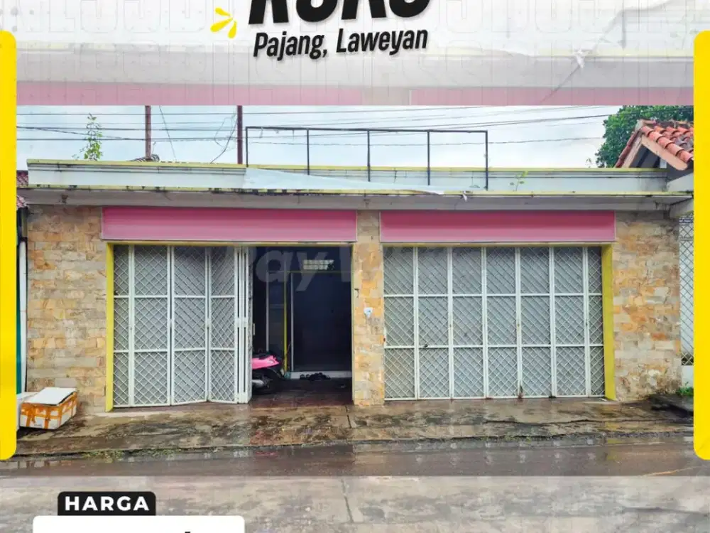 Sewa Ruko Strategis Lebar 10m di Pajang Laweyan, Lokasi Komersial Padat Trafik Daya Listrik Besar!