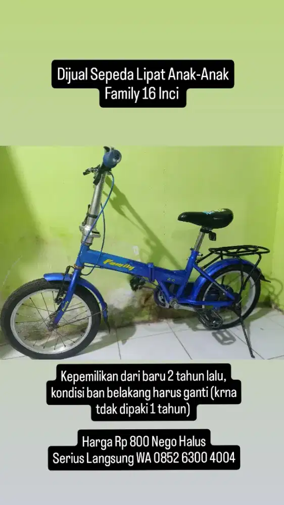 Sepeda Anak 16 inci merk family