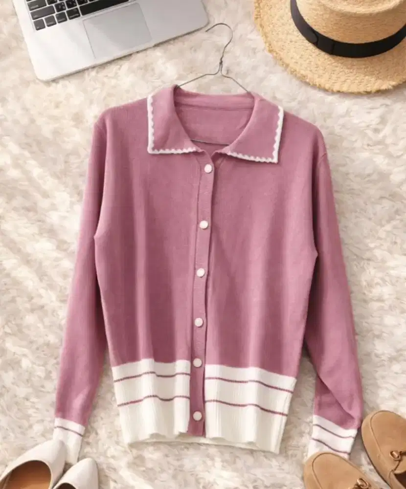 Rosy soft cardigan