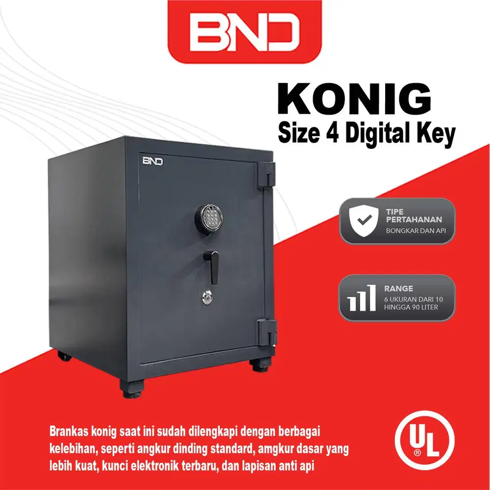 BRANKAS FIRE PROOF | BND KONIG SERIES - SIZE 4  DIGITAL