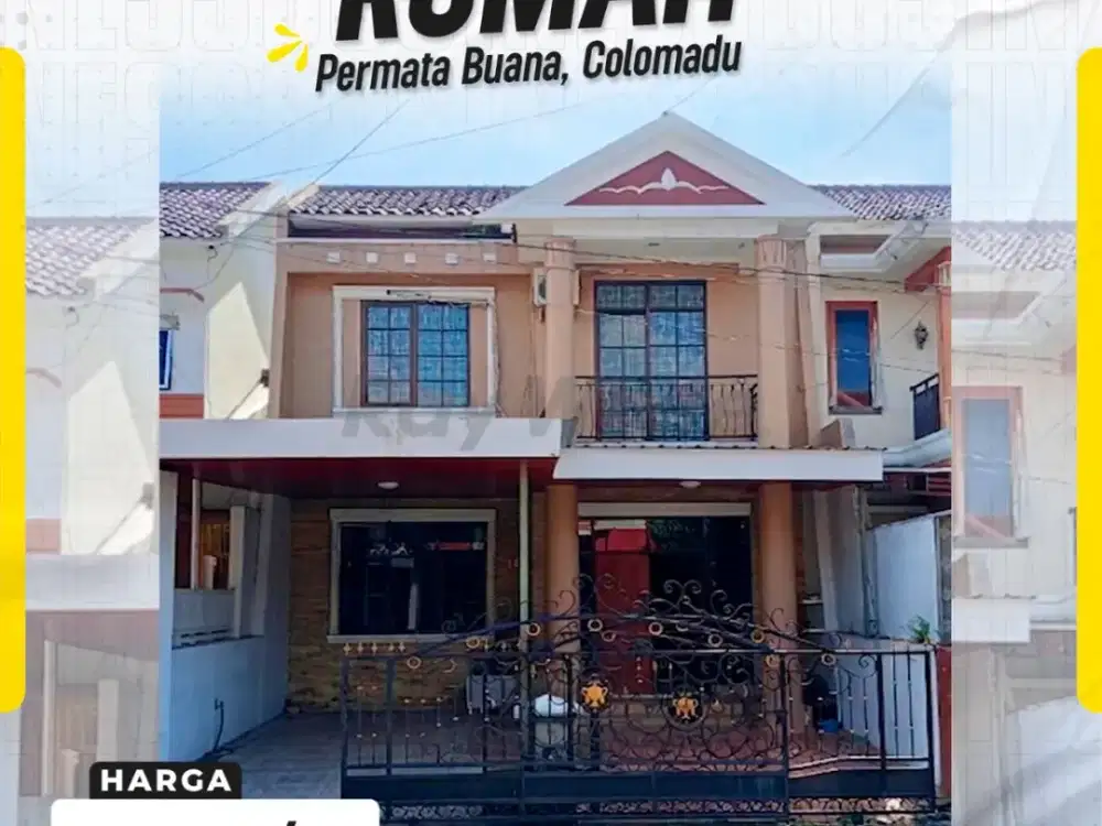 Sewa Rumah Mewah 2 Lantai Semi Furnished di Permata Buana Colomadu, Lingkungan Cluster Eksklusif & Nyaman