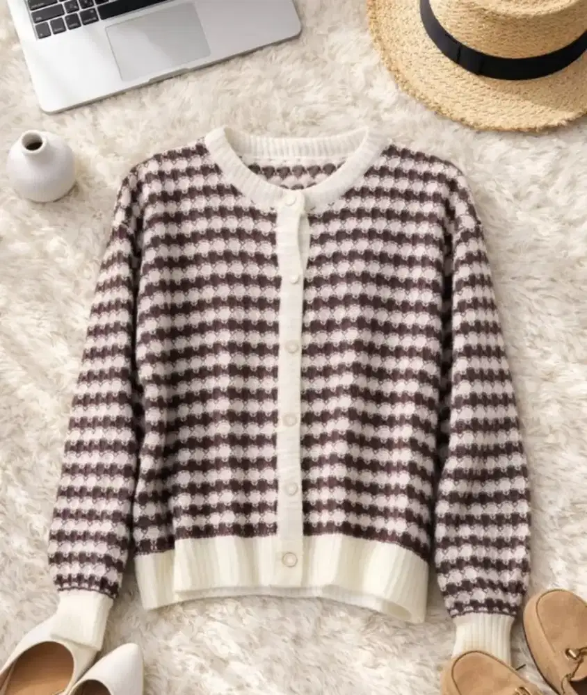 Mono cozy knit brown