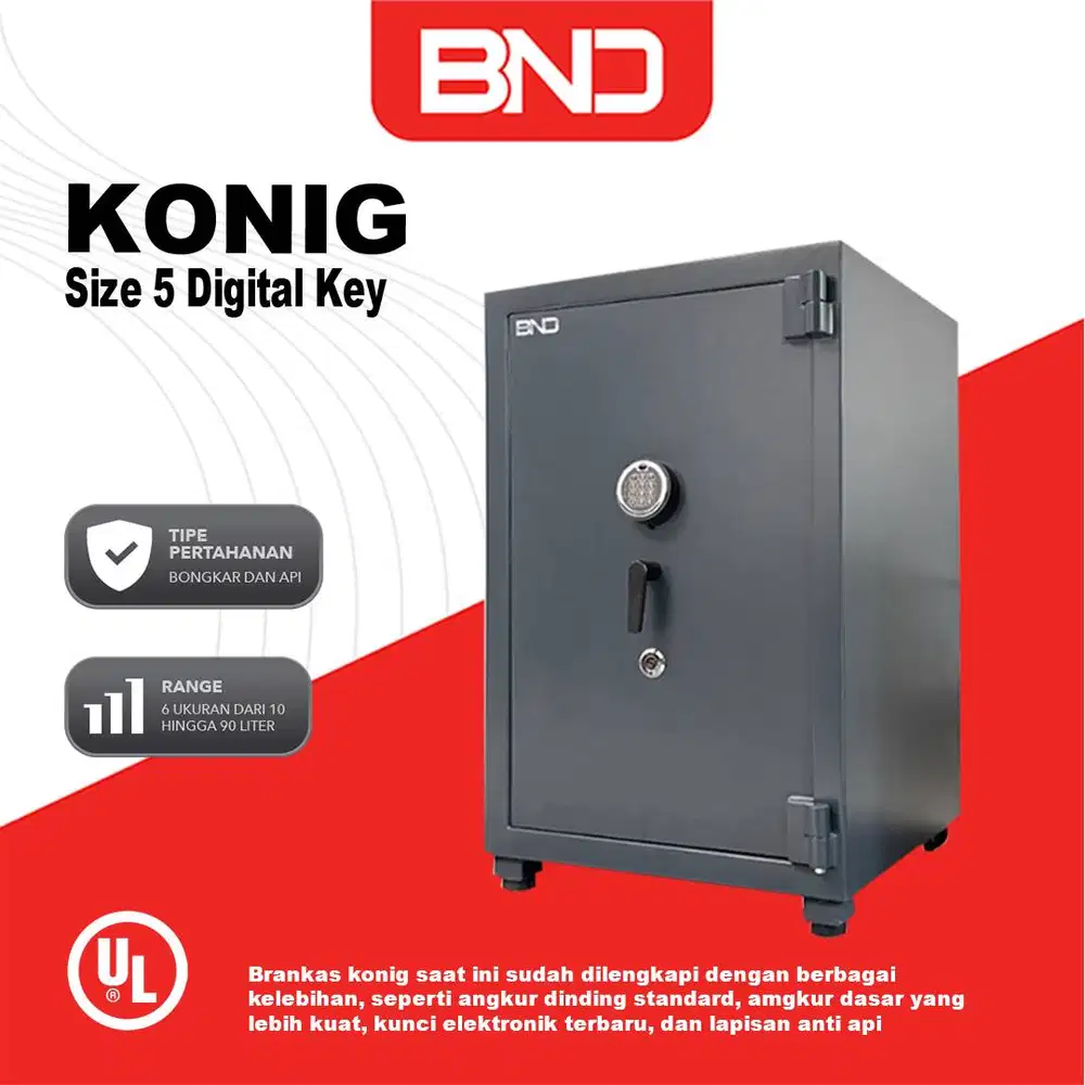 BRANKAS FIRE PROOF | BND KONIG SERIES - SIZE 5 DIGITAL