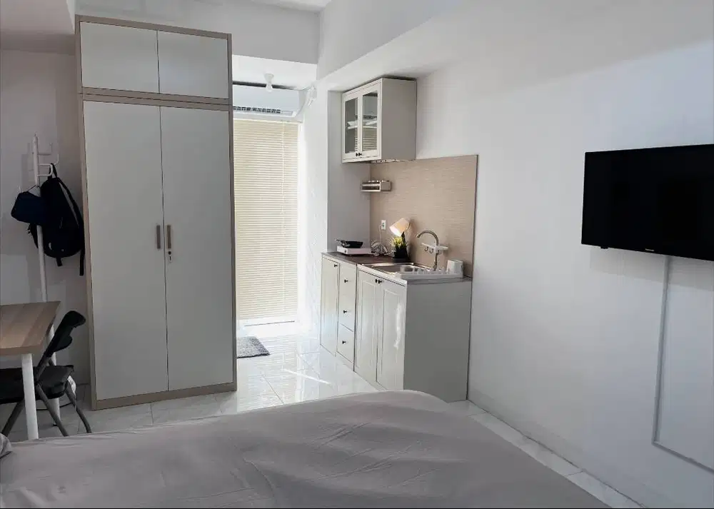 Studio Cozy Minimalis | Full Furnished | Lantai 7 | Harga Terjangkau