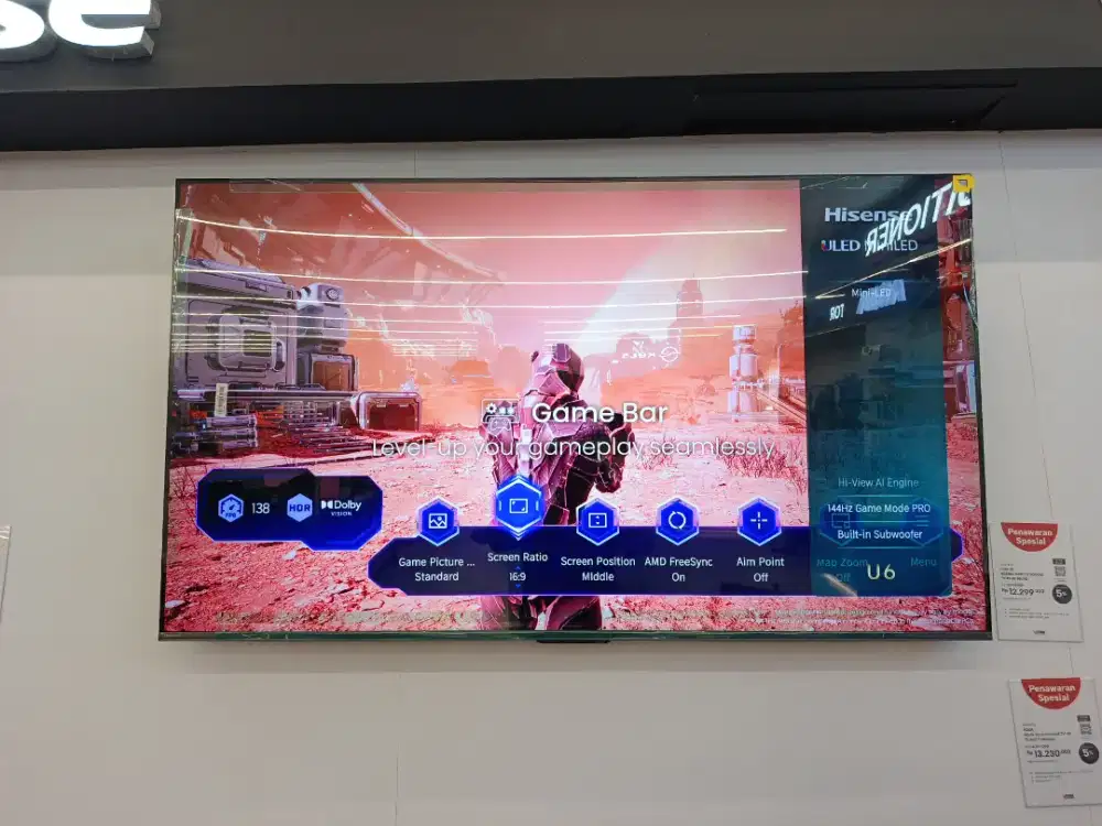 HISENSE MINILED GOOGLE TV 4K 65 65U6Q