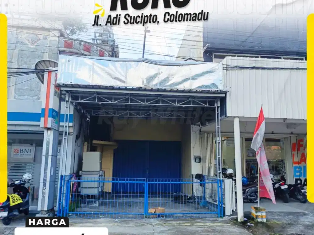 Sewa Ruko Strategis Jl. Adi Sucipto Colomadu, Lokasi Komersial Premium Jalur Utama Bandara!