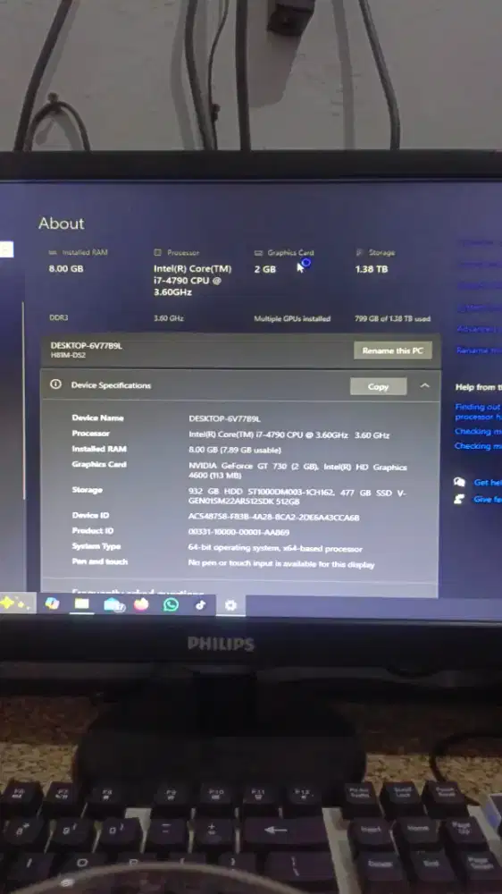 Jual PC 1set siap pakai