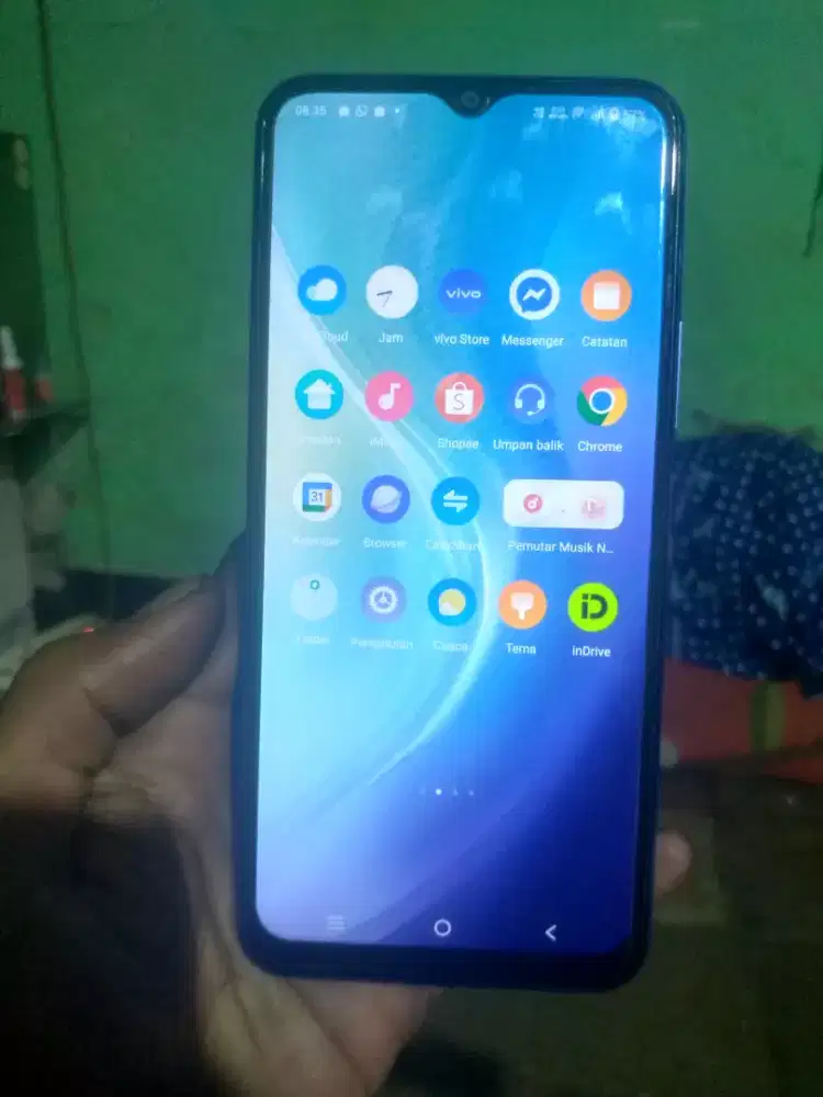 Vivo Y21 warna biru glosy