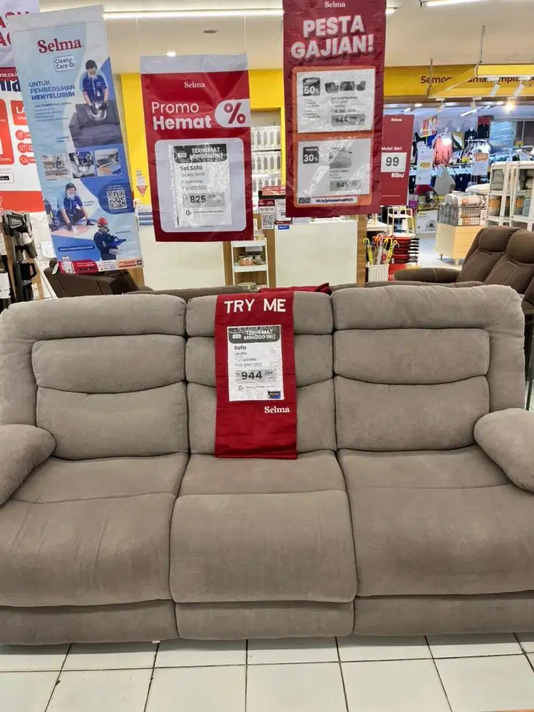 CEPAT HABIS! PROMO BESAR SOFA RECLINER 3 + 1