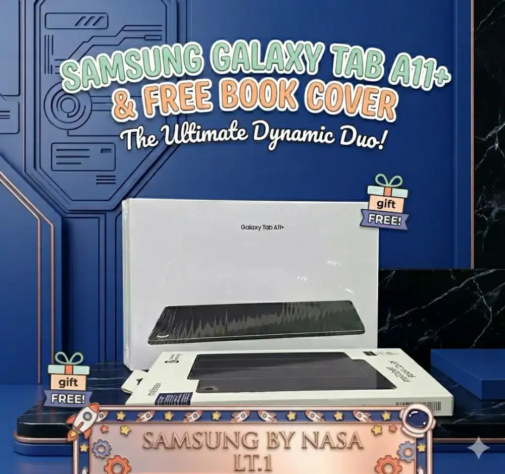SAMSUNG GALAXY TAB A11+ FREE BOOK COVER