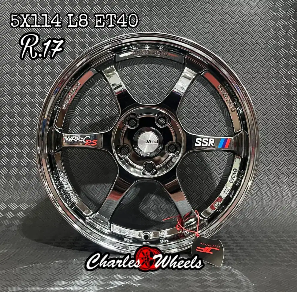 VELG SSR TYPE C RING 17 BLACK CHROOM