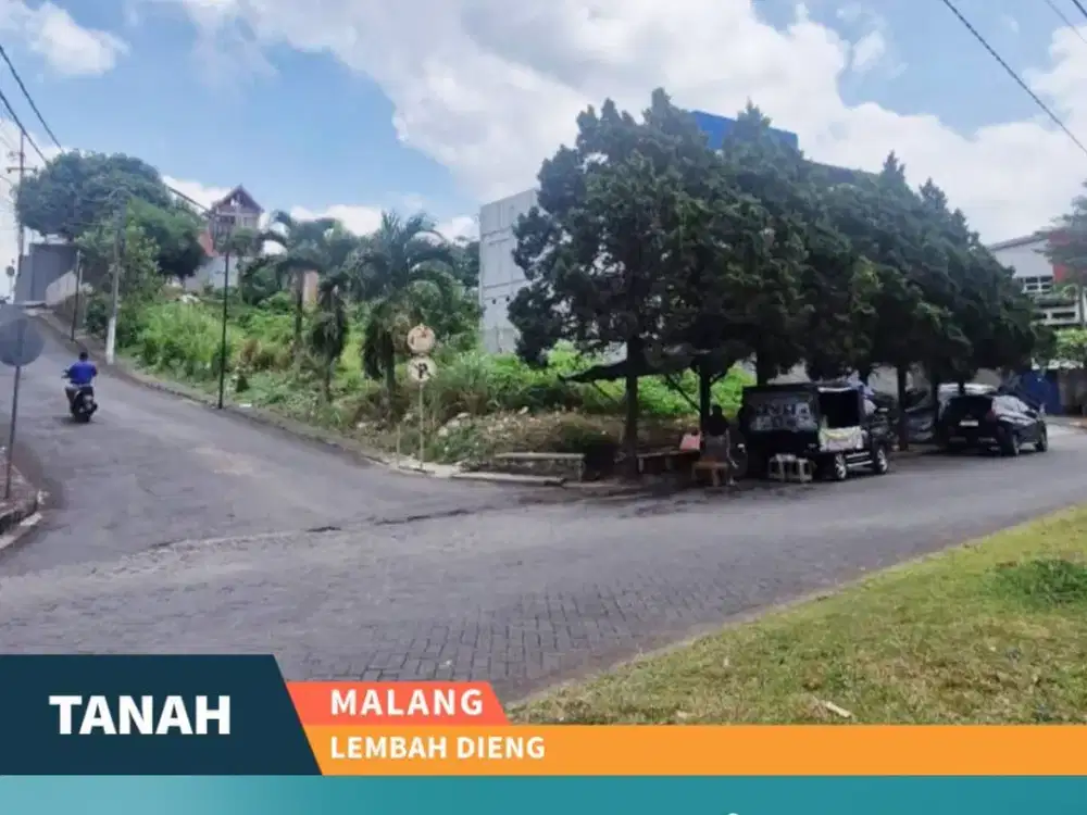Dijual Tanah Posisi Hook di Row Jalan Utama Lembah Dieng Malang