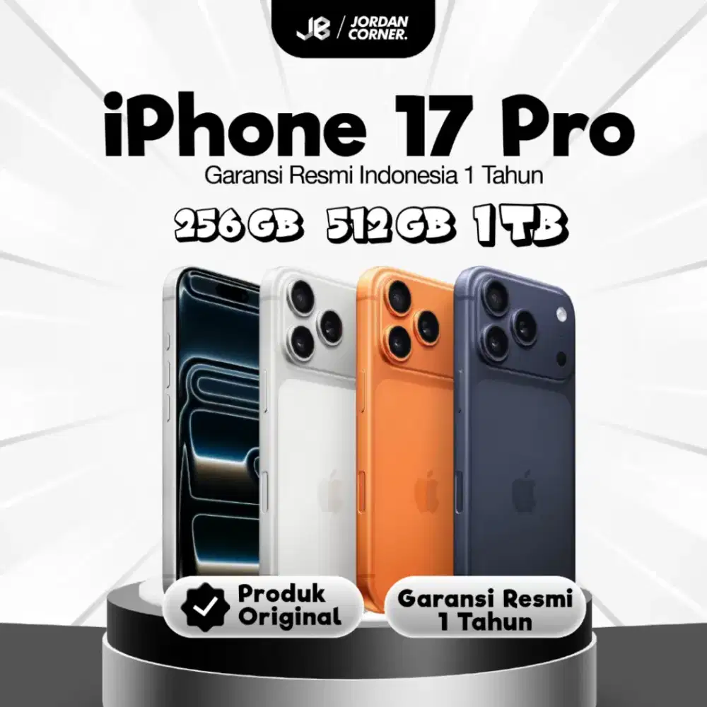 iPhone 17 Pro Second Resmi Indonesia All Provider 256GB 512GB 1TB