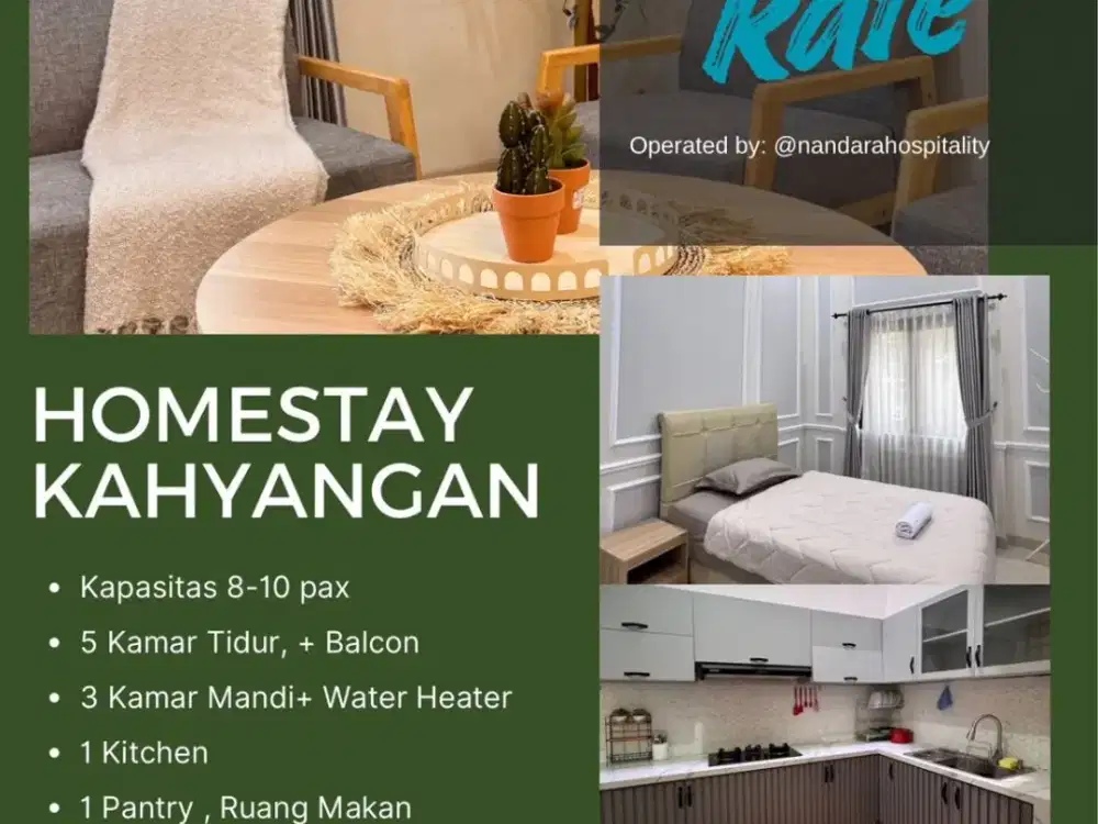 Di Sewakan Homestay & Villa di Jogja Diskon Besar Lokasi Strategis