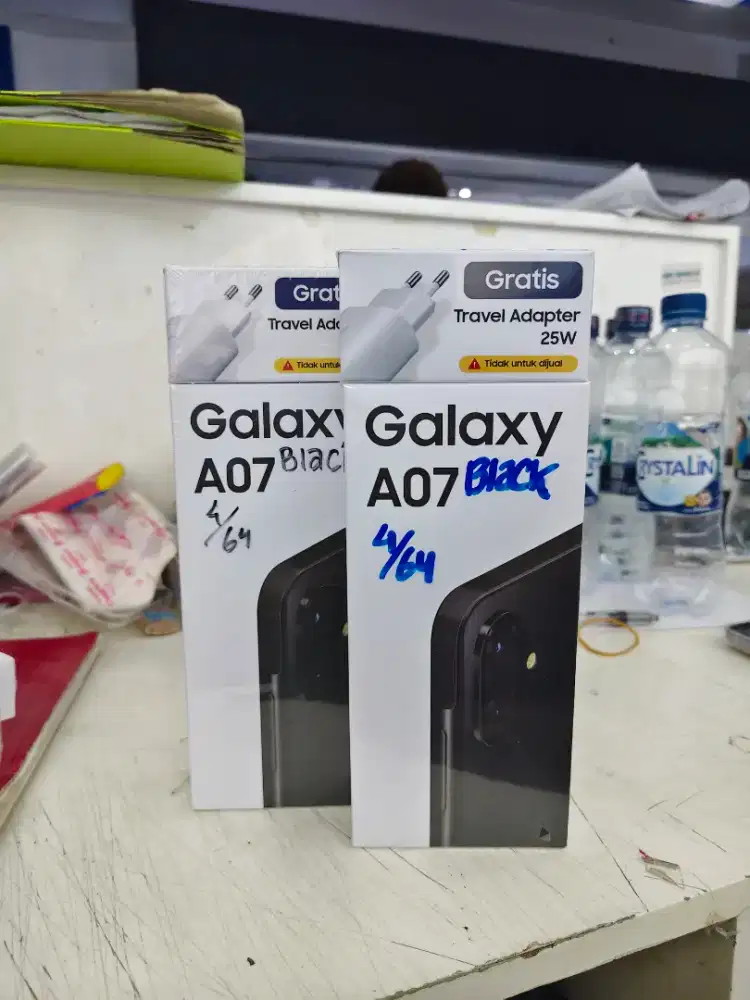 Samsung A07 4/64 hitam free adaptor