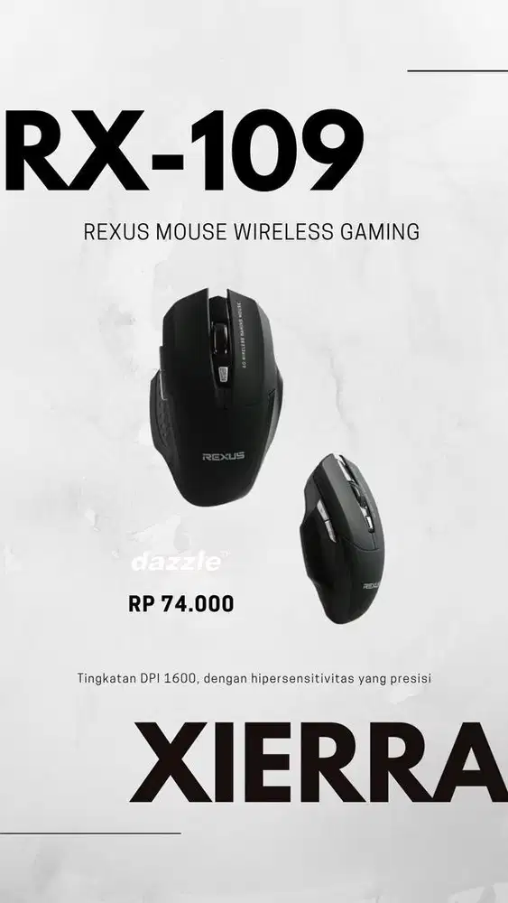 Mouse gaming rexus xierra RX-109