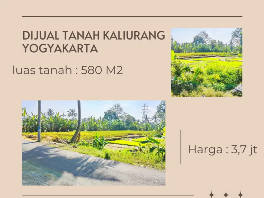 tanah kaliurang km 9  dekat pasar gentan & kampus UII