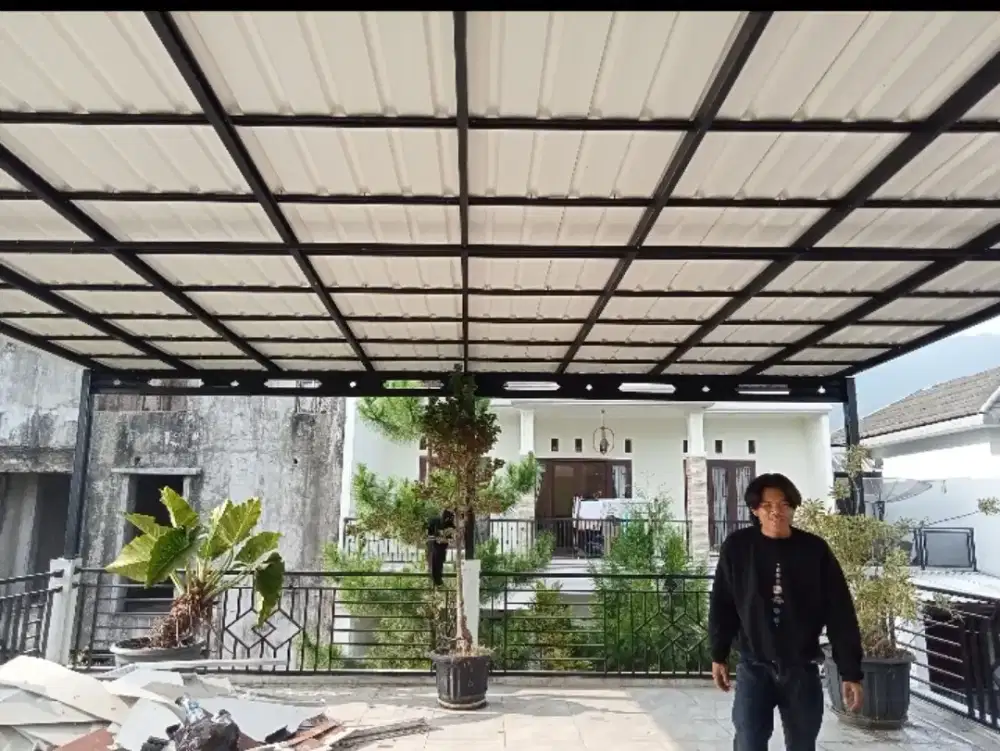 Melayani pemasangan kanopi baja ringan