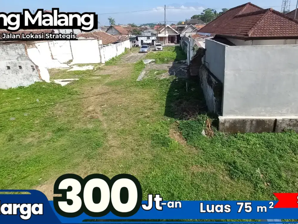 Tanah Malang kota Poros jalan cocok Buat usaha