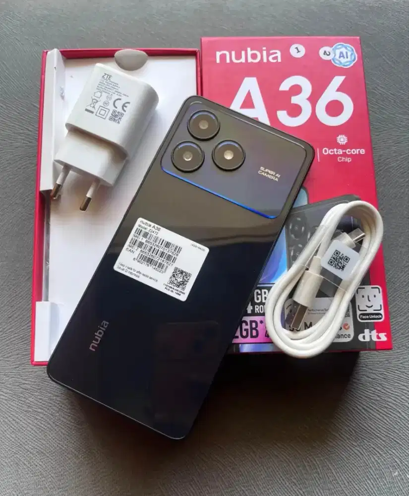 nubia a36 12/64 garansi resmi