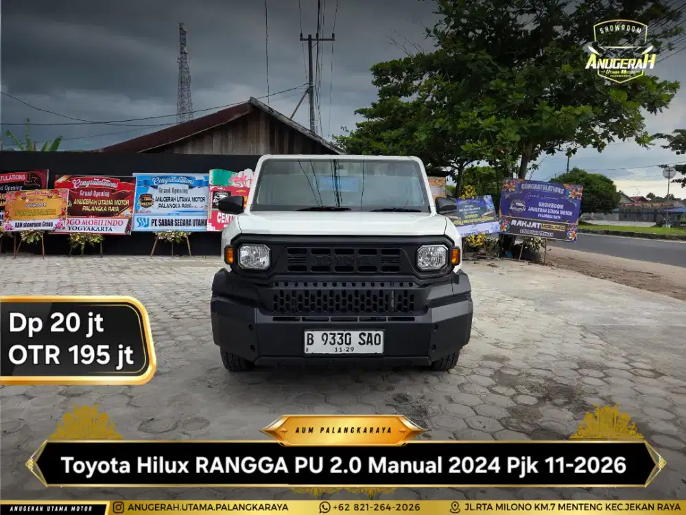 Dp 20jt Hilux Rangga 2.0 MT 2024 Pjk 11-2026