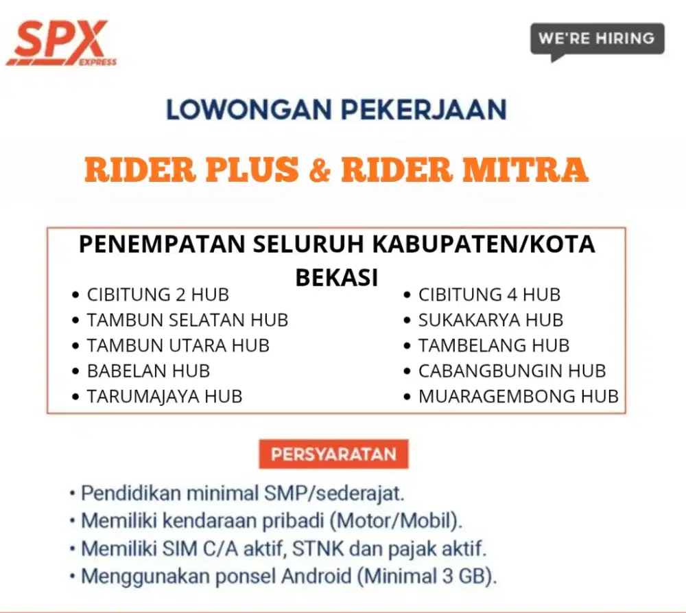 Kurir Motor & Kurir Mobil Mitra