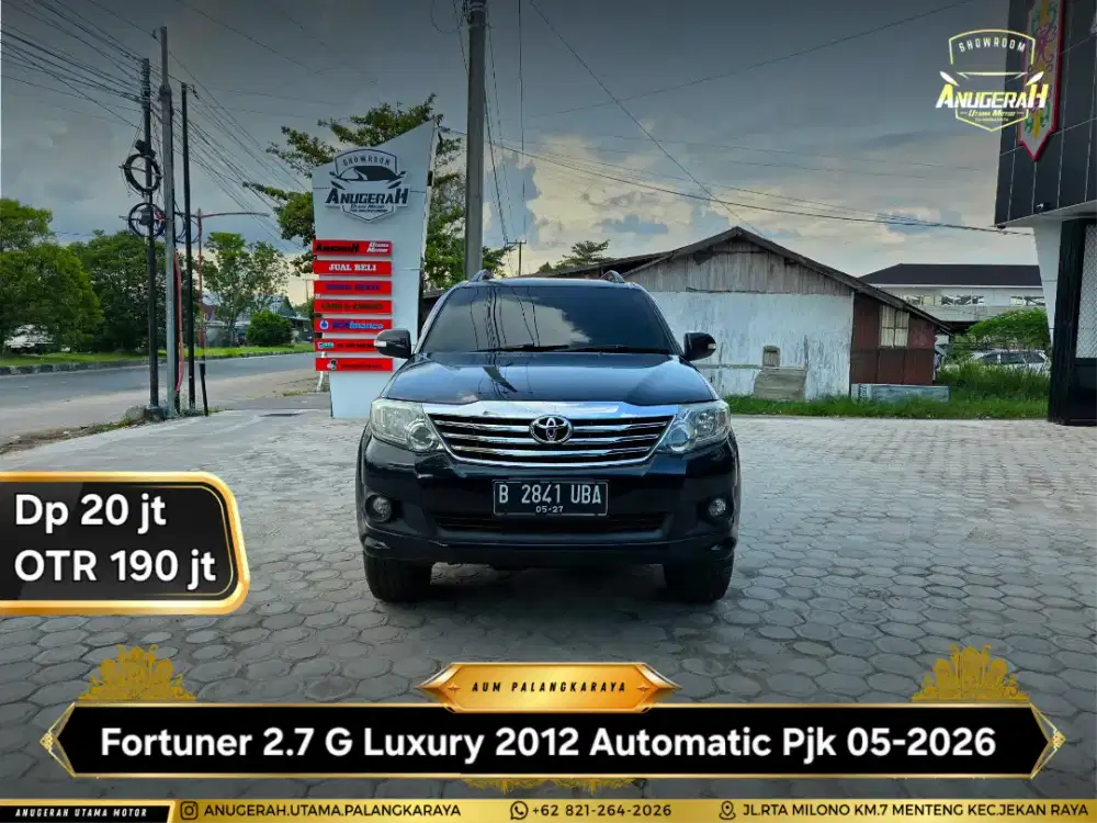 Dp 20jt Fortuner 2.7 G Luxury AT 2012